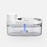 PawStream Stainless Steel Pet Water Dispenser