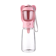 2-in-1 Dog Water Bottle with Food Container
